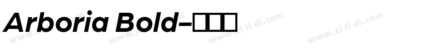 Arboria Bold字体转换